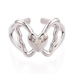 Регулируемые манжеты из нержавеющей стали 304 для женщин&nbsp;RJEW-N052-13P