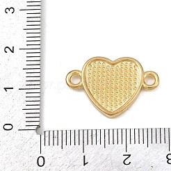 Подвески-соединители в форме сердца из латуни с эмалью&nbsp;KK-L251-08G-01