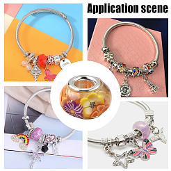 100шт смола с полимерной глиной внутри европейские бусины RESI-PA0001-14A