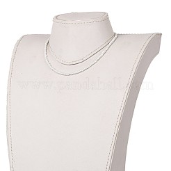 Колье с круглым стеклом и бусинами NJEW-JN03207-03