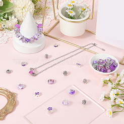 Сплав горный хрусталь/смоляные европейские бусины&nbsp;MPDL-SC0001-11C