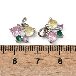 Латунные микро проложить кубического циркония подвески&nbsp;KK-Z120-03P-01