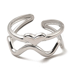 Кольца-манжеты открытого типа из нержавеющей стали марки 304&nbsp;RJEW-Z018-21P