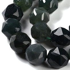 Природные моховой агат бисер нитей G-NH0021-A31-02