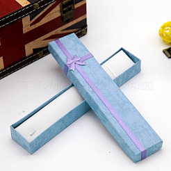 Подарочные коробки для хранения бумажных ожерелий с бантом CON-TAC0013-08