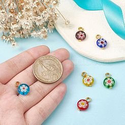 Стеклянные подвески миллефиори&nbsp;PALLOY-CJ00001