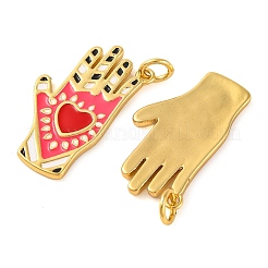 Подвески из латуни с эмалью в стойку&nbsp;KK-H486-10G