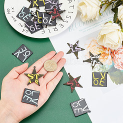 20 шт. подвески из ацетата целлюлозы (смолы) в двух стилях RESI-SC0002-02