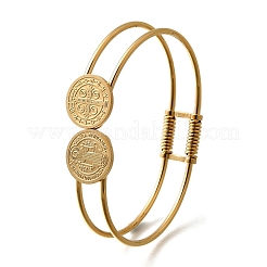 201 браслет из нержавеющей стали для женщин BJEW-R014-02G