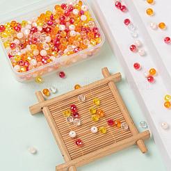 500шт 5цветные гальванические стеклянные бусины&nbsp;EGLA-LS0001-01C