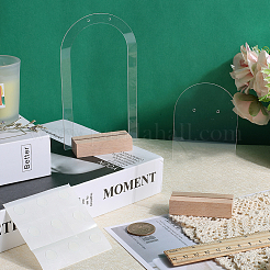 1 комплект прозрачных акриловых подставок для одной пары сережек EDIS-SC0001-04