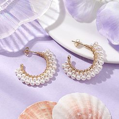 Латунь серьги&nbsp;EJEW-TA00542