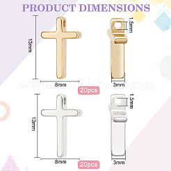 40шт 2 цвета латунные подвески KK-BC0012-05