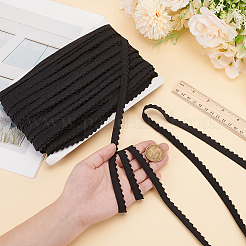 Плоский полиэстеровый широкий эластичный шнур OCOR-WH0100-22A