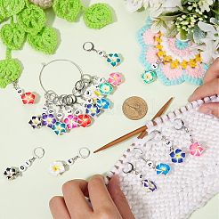 Подвеска-цветок из полимерной глины HJEW-SC00068