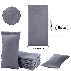 8шт. прямоугольный бархатный со стальным футляром для очков ABAG-BBC0001-15A