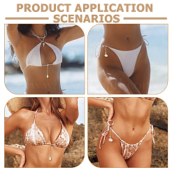 6 шт. 3 стиля натуральный жемчуг и ракушки и сплав бикини подвеска украшение&nbsp;HJEW-GA00063