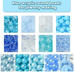 Акриловые бусины цветы/звезды/сердечки/бантик OACR-FS0001-67C