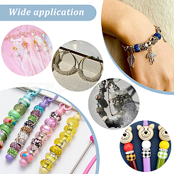 100шт полимерная глина со стразами европейские бусины RB-PH0001-54B