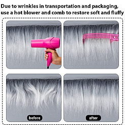 1 шт. искусственная шерстяная ткань для Рождества AJEW-GF0011-13B