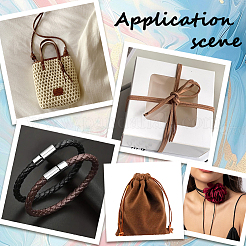 10 м круглый плетеный шнур из искусственной кожи&nbsp;LC-GF0001-13C