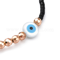 Регулируемый браслет из бисера из смолы BJEW-O187-07A