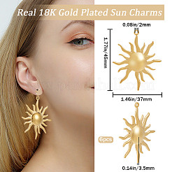 6 шт. ионное покрытие (IP) подвески из нержавеющей стали 304 STAS-BBC0003-81