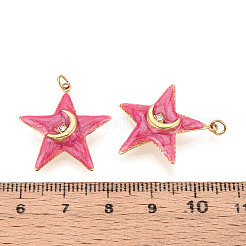 Подвески из нержавеющей стали 304 с кристаллами паве и эмалью&nbsp;STAS-T069-76