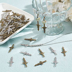 100 шт. 2 цвета подвески из сплава в тибетском стиле&nbsp;FIND-AR0004-46