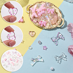 430шт 15 стиля непрозрачные и прозрачные акриловые бусины&nbsp;MACR-SC0002-29