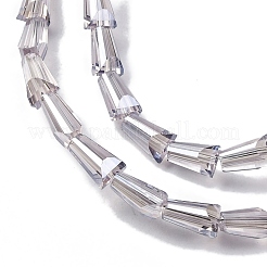 Прозрачные стеклянные бусины гальваническим пряди&nbsp;EGLA-H107-02A-PL06