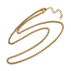 Ожерелья из цепочек из нержавеющей стали 304 для унисекс NJEW-K395-01B-G