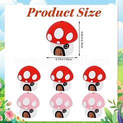 8 шт. 2 цвета пищевые экологически чистые силиконовые бусины SIL-SZ0002-88