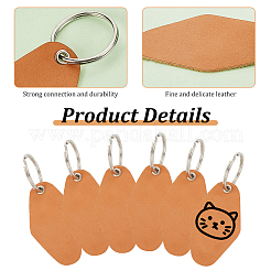 16 комплект пустых этикеток для кожаной одежды&nbsp;DIY-OC0011-01