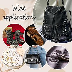 100 шт. 10-х цветные круглые латунные полутрубчатые заклепки DIY-NB0010-30