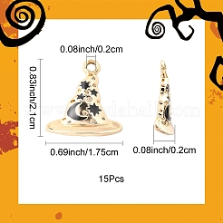 15 шт. подвески из сплава на тему Хэллоуина&nbsp;ENAM-YW0006-60