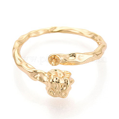 Кубическая латунная чашка колышек настройки кольца KK-N274-08G