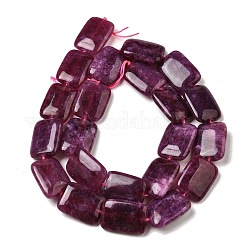 Нити бусин из натурального окрашенного малайзийского нефрита G-B137-B02-01H