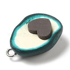 Подвески из непрозрачной смолы с фруктами RESI-G069-04A