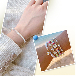 2 нить бусин из натуральных пресноводных ракушек SHEL-SC0001-85D