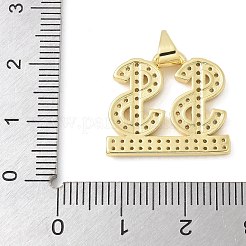 Латунные микро проложить кубического циркония подвески&nbsp;KK-K298-41G