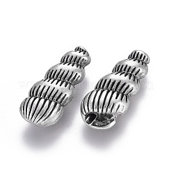 Сплавочные овальные бусины тибетского стиля  TIBEB-A004-029TAS-NR