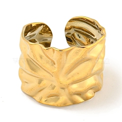 Ионное покрытие (ip) нержавеющая сталь 304 кованое открытое манжетное кольцо&nbsp;RJEW-A043-09G