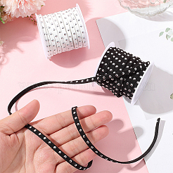 2 рулон двухцветного шнура из искусственной замши с алюминиевыми заклепками&nbsp;OCOR-CY0001-03P