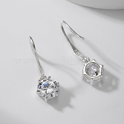 Элегантные серебряные серьги в стиле отпуска 925 с цирконом для женщин RS7094