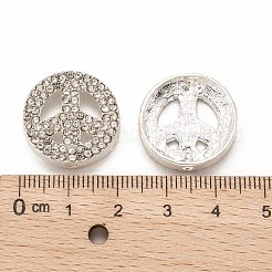 Знак мира сплав горный хрусталь кристалл бисер&nbsp;LS-RB-J451-01S