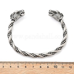 Мужские открытые браслеты-манжеты из нержавеющей стали Viking 304 BJEW-U001-07K-AS