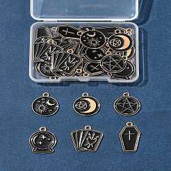 30шт 6 стиля подвески из сплава с эмалью&nbsp;ENAM-FS0002-62