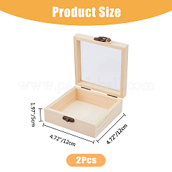 2 шт. деревянные ящики для хранения&nbsp;WOCR-DC0001-01A