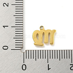 Подвески из нержавеющей стали 304 с покрытием из настоящего золота 18 карат методом вакуумного напыления PVD STAS-L278-002G-06